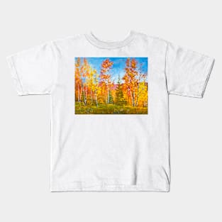 Autumn red and yellow Kids T-Shirt